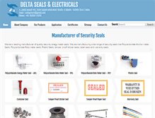 Tablet Screenshot of deltaseals.com
